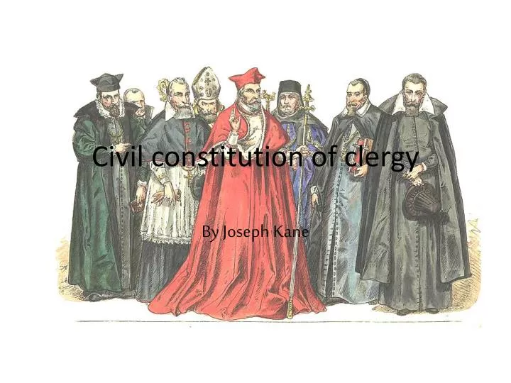 civil constitution of clergy