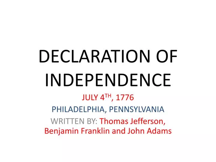 declaration of independence