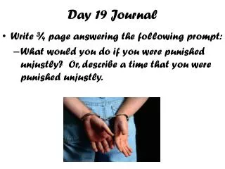 day 19 journal
