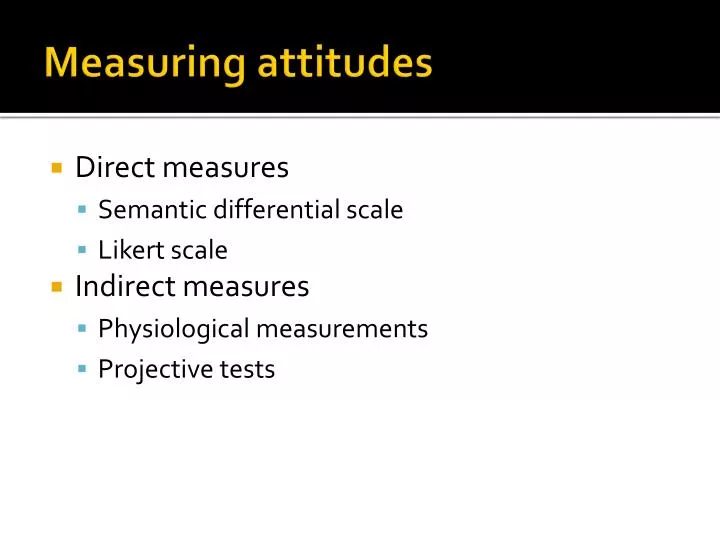 measuring attitudes