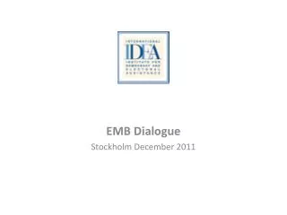 EMB Dialogue Stockholm December 2011