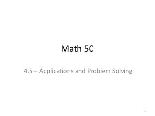 Math 50