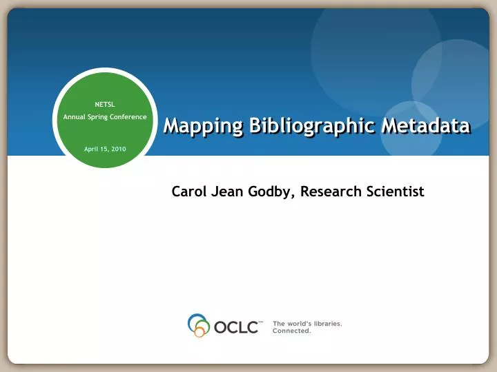 mapping bibliographic metadata