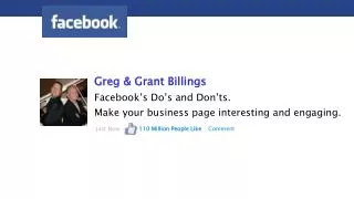 Greg &amp; Grant Billings