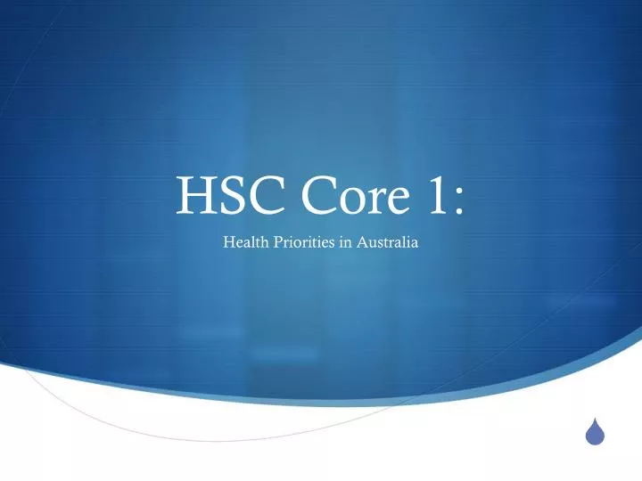 hsc core 1