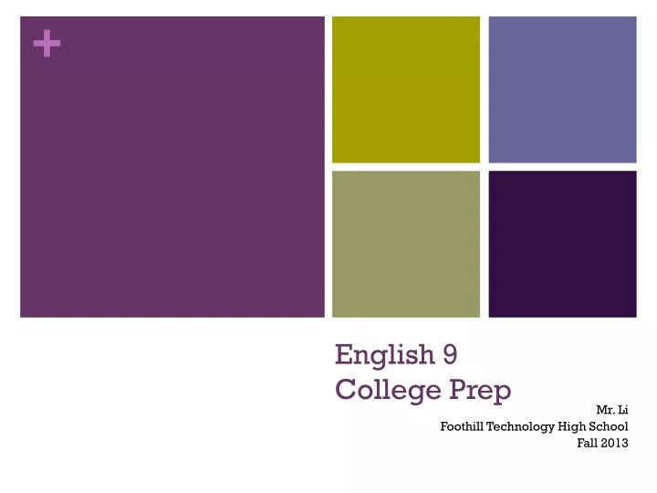 english 9 college prep