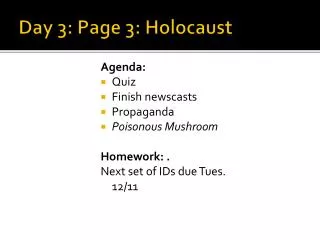 Day 3: Page 3: Holocaust