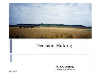 Decision Making