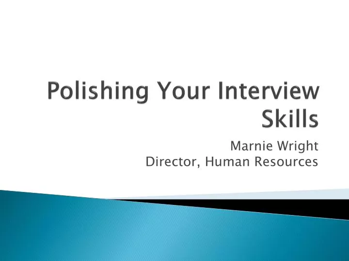 polishing your interview skills