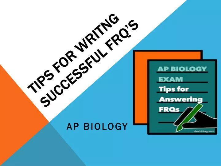 tips for writng successful frq s
