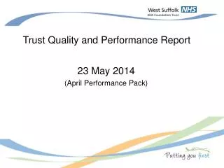 Trust Quality and Performance Report