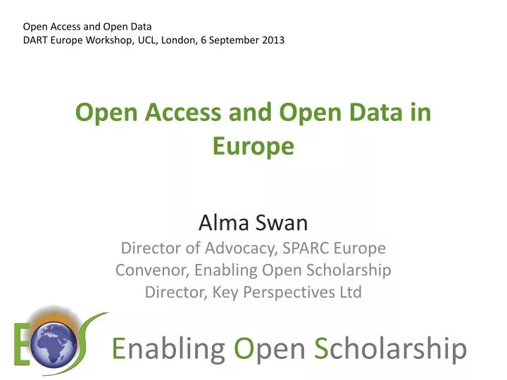 open access and open data in europe