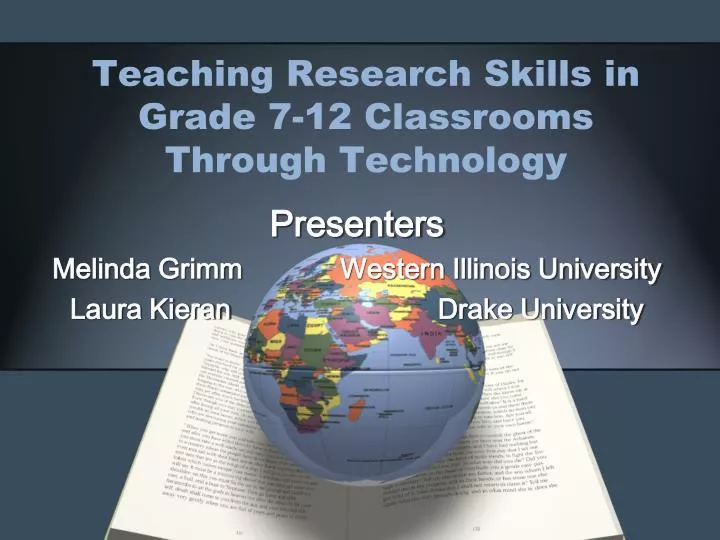 teaching research skills in grade 7 12 classrooms through technology