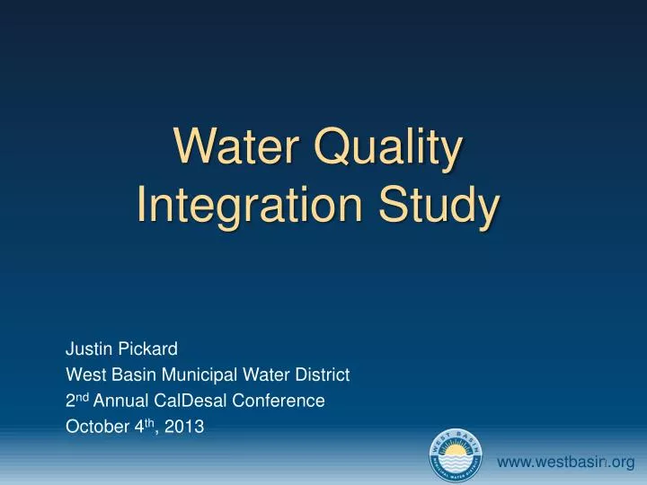 water quality integration study