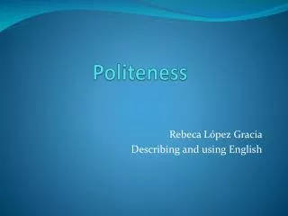 Politeness