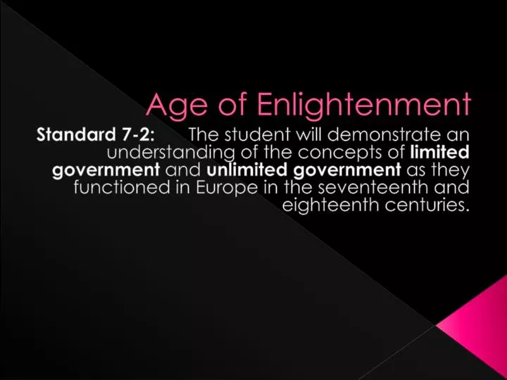 age of enlightenment