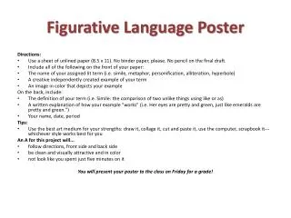 figurative language poster