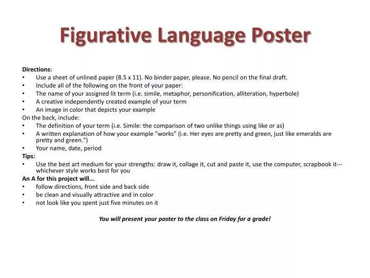 figurative language poster