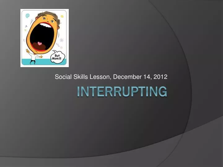 social skills lesson december 14 2012