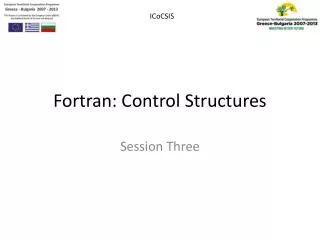 Fortran: Control Structures