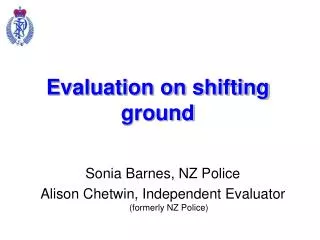Evaluation on shifting ground