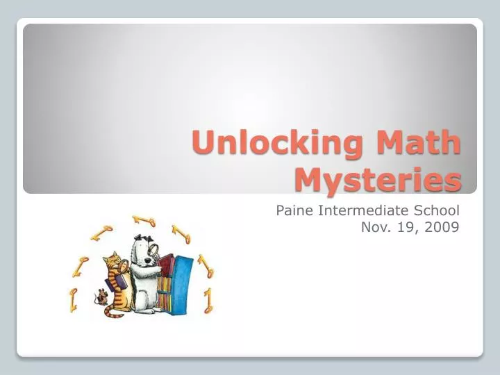 unlocking math mysteries