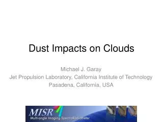 Dust Impacts on Clouds
