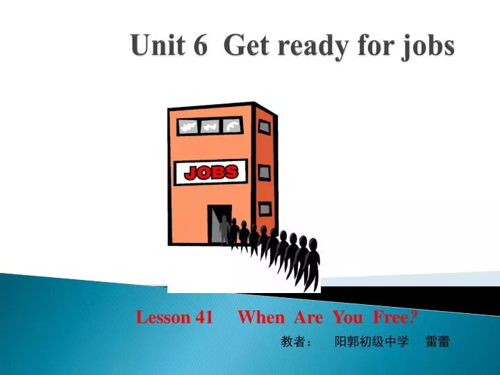unit 6 get ready for jobs