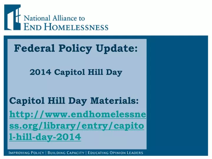 federal policy update 2014 capitol hill day