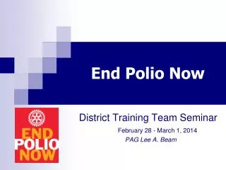 End Polio Now