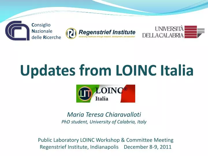 updates from loinc italia