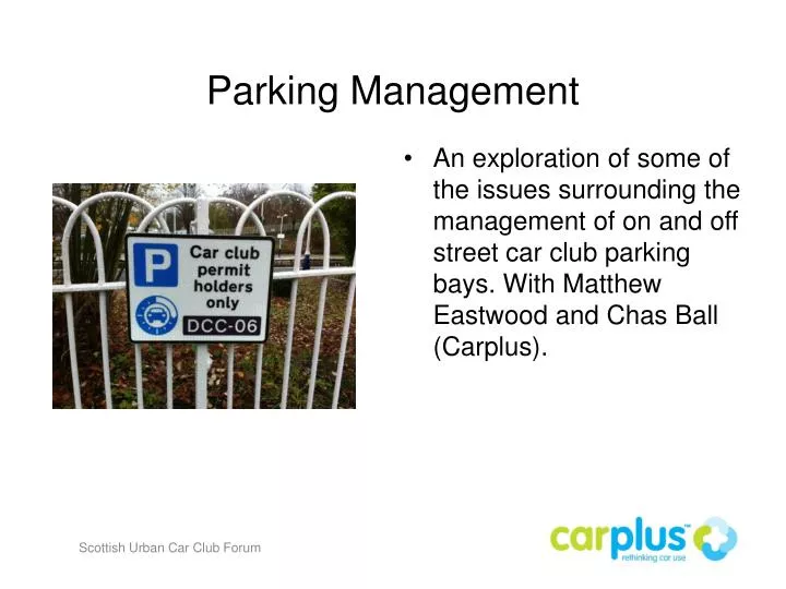 parking management