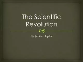 the scientific revolution