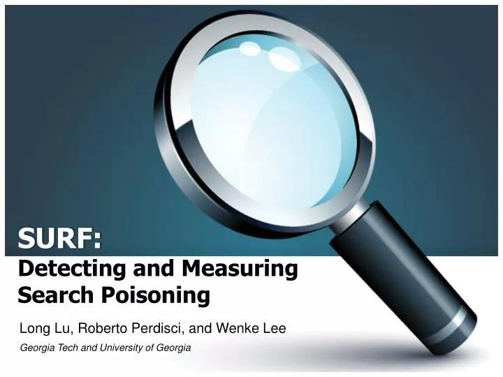 surf detecting and measuring search poisoning