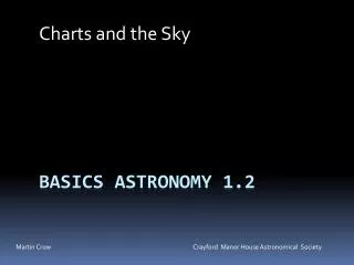 Basics Astronomy 1.2