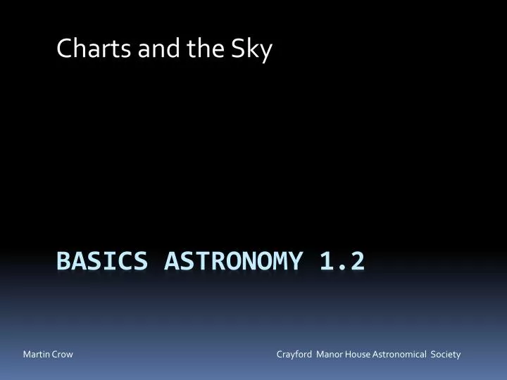 basics astronomy 1 2