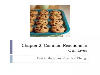 Chapter 2: Common Reactions in Our Lives