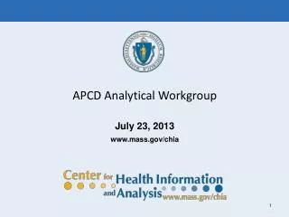 APCD Analytical Workgroup