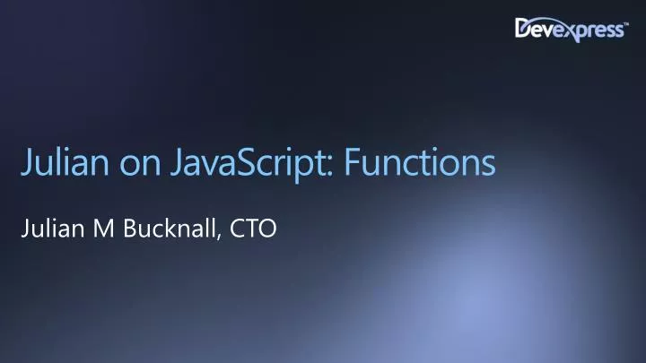 julian on javascript functions