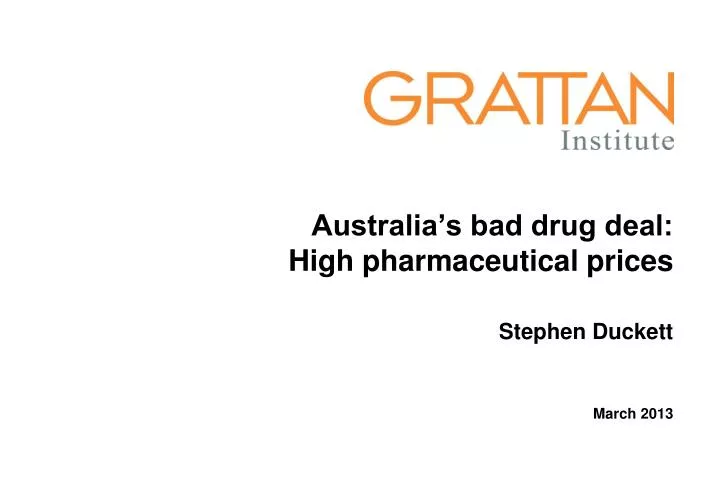 australia s bad drug deal high pharmaceutical prices