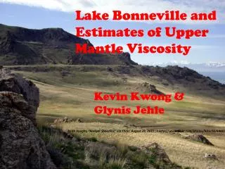 Lake Bonneville and Estimates of Upper Mantle Viscosity