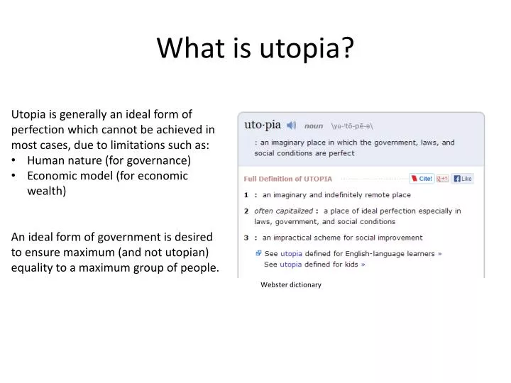 what is utopia
