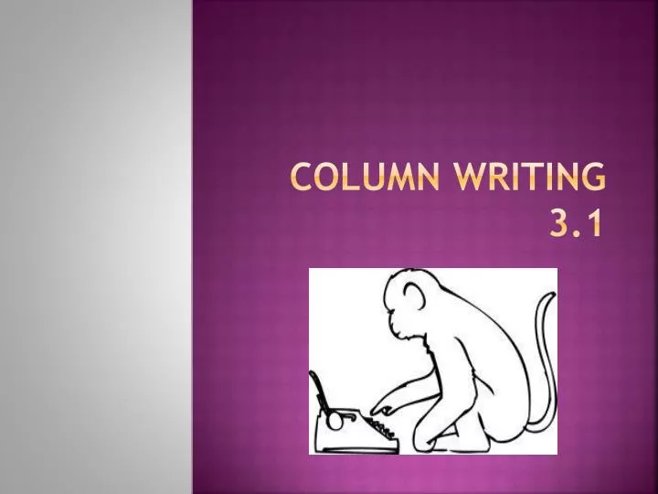 column writing 3 1