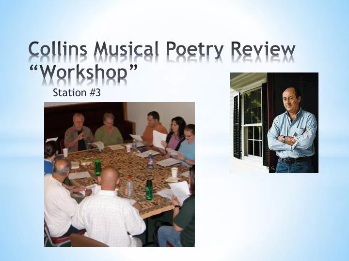collins musical poetry review workshop