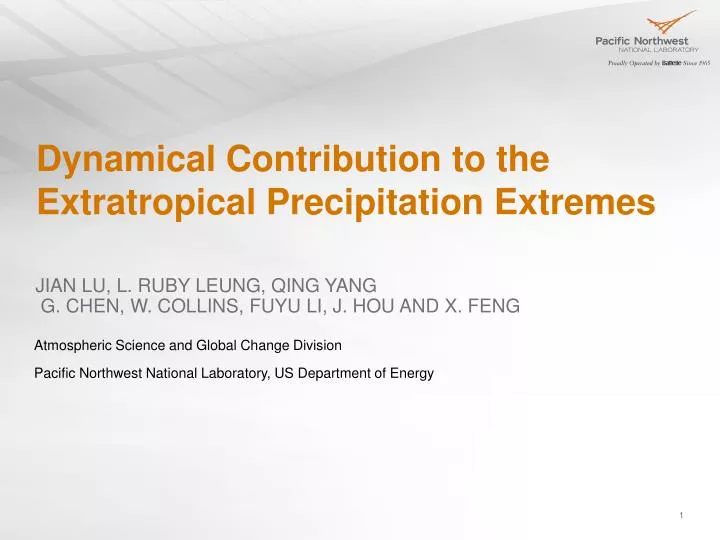 dynamical contribution to the extratropical precipitation extremes