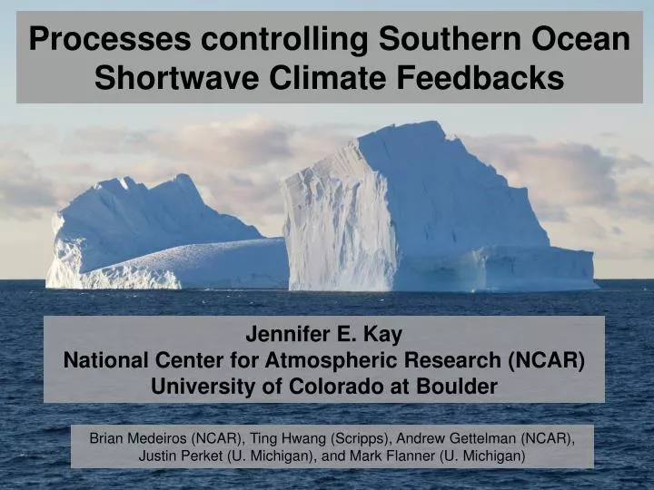 processes controlling southern ocean shortwave climate feedbacks