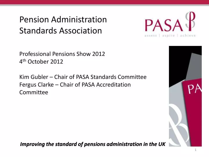 Ppt Pension Administration Standards Association Powerpoint Presentation Id2610709 