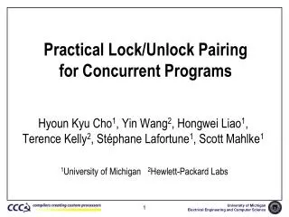 Practical Lock/Unlock Pairing for Concurrent Programs