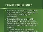 Preventing Pollution - slide 1