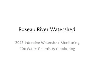 Roseau River Watershed